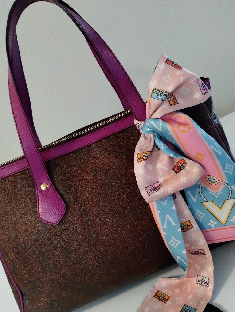 Etro Milano Bundle Of Tote And Crossbody Bag - Picture 4 of 16
